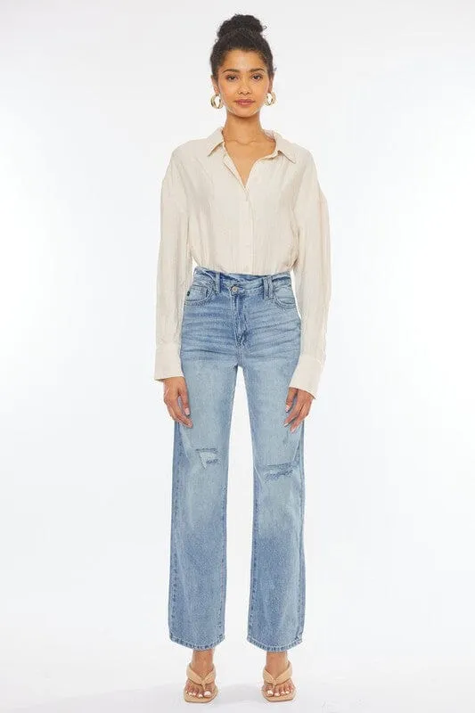 90's Wide Leg Straight Jeans - Kan Can USA