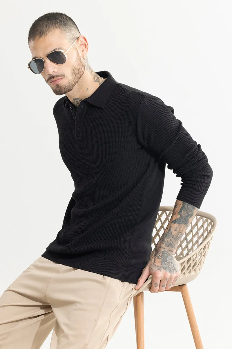 Adorn Black Polo T-Shirt