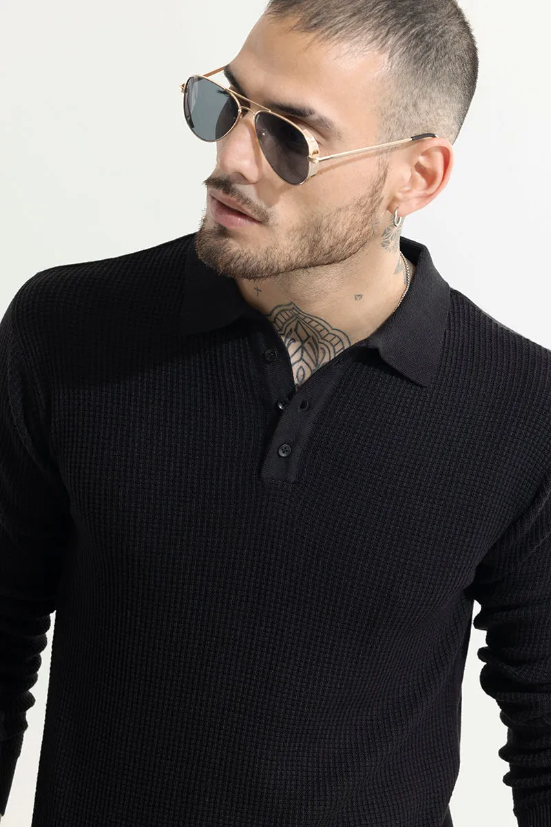 Adorn Black Polo T-Shirt