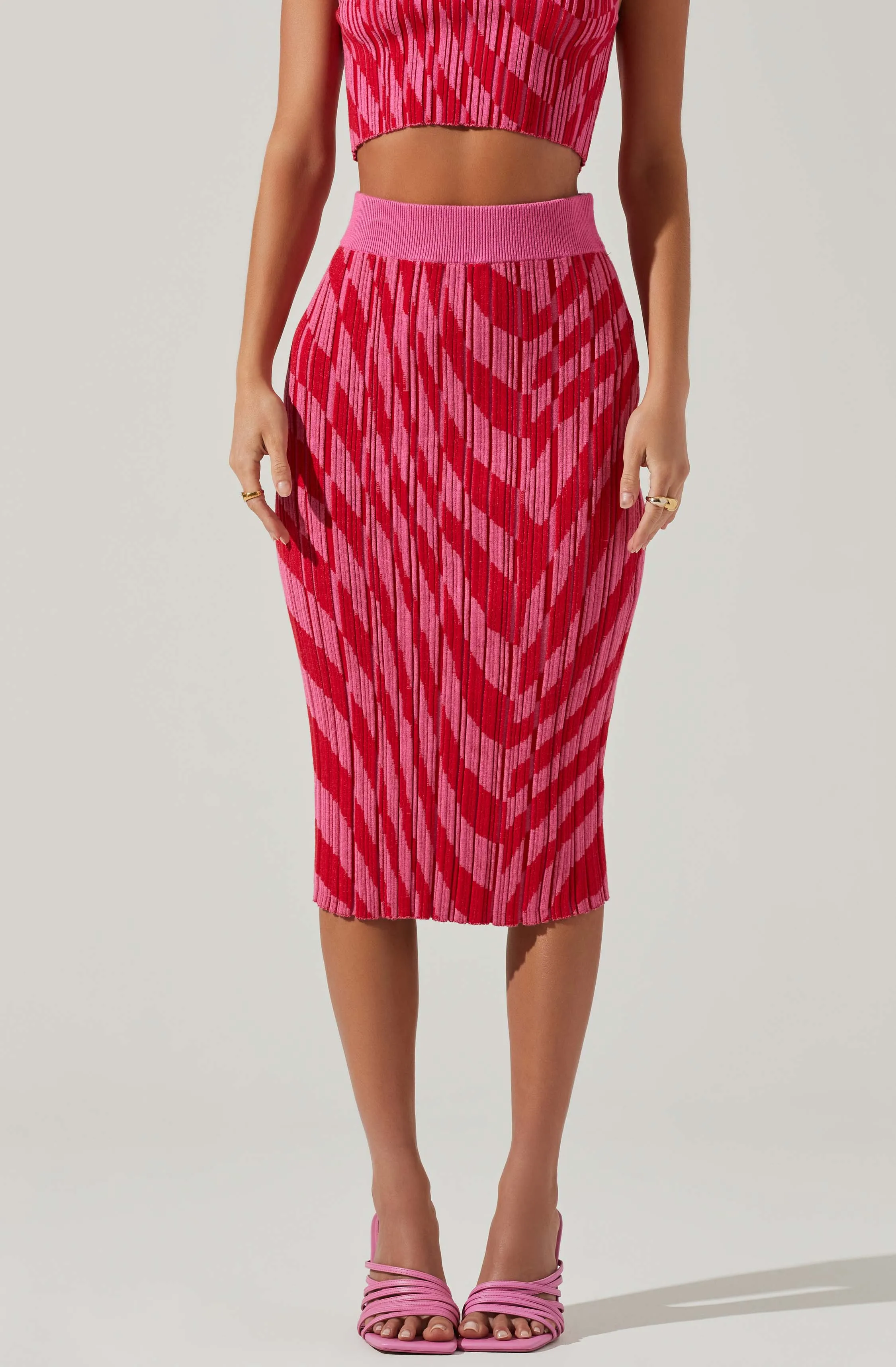 Alana Knit Pencil Midi Skirt