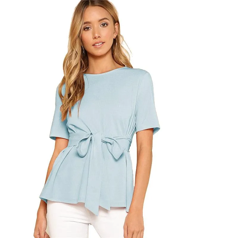 BAILEY BLUE BLOUSE