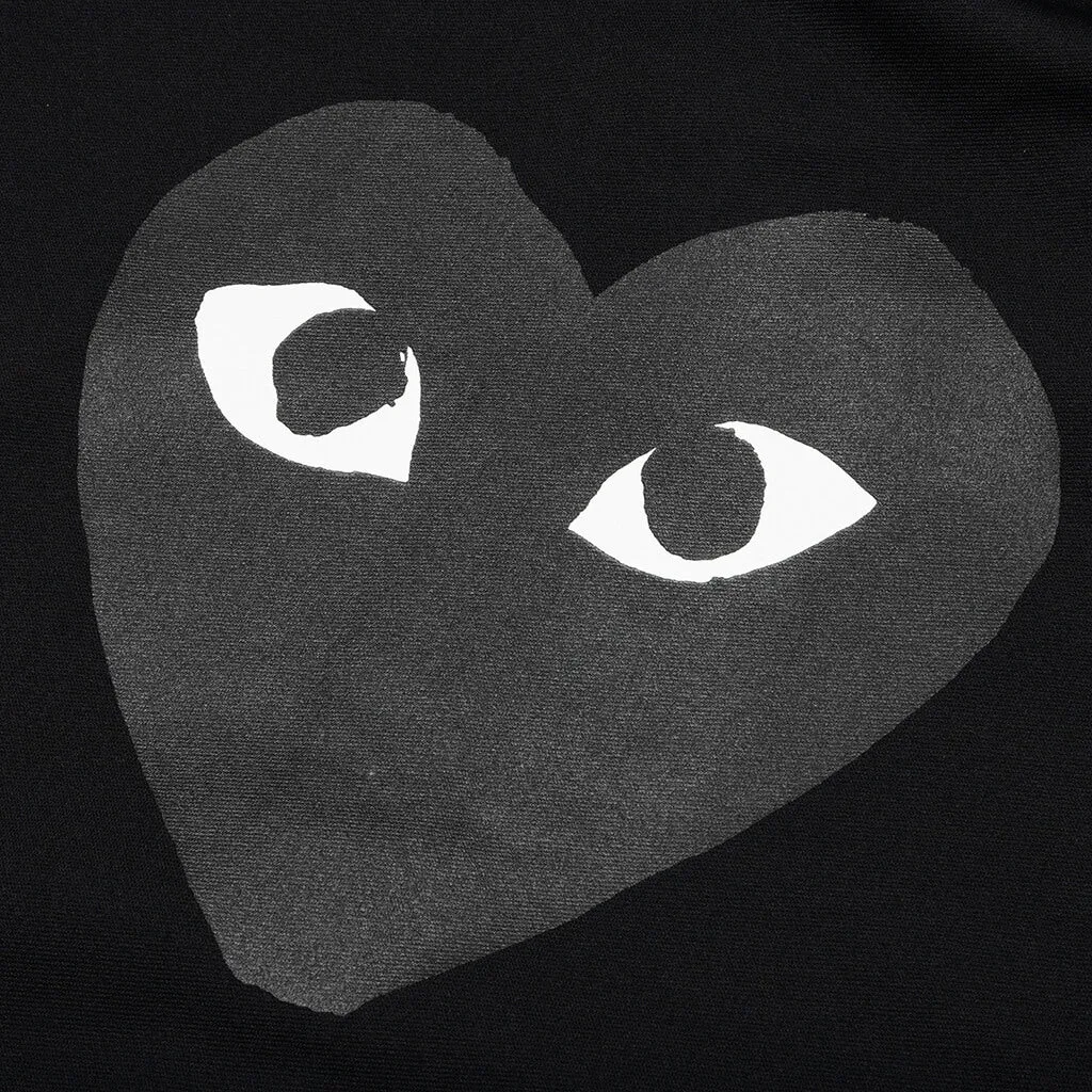 Big Black Heart Hooded Sweatshirt - Black