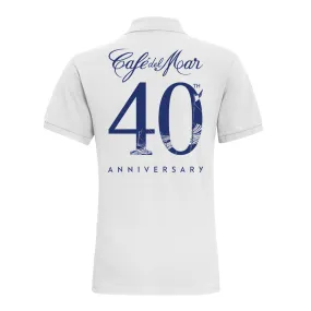 Café del Mar 40th Anniversary Logo Men's Polo T-Shirt