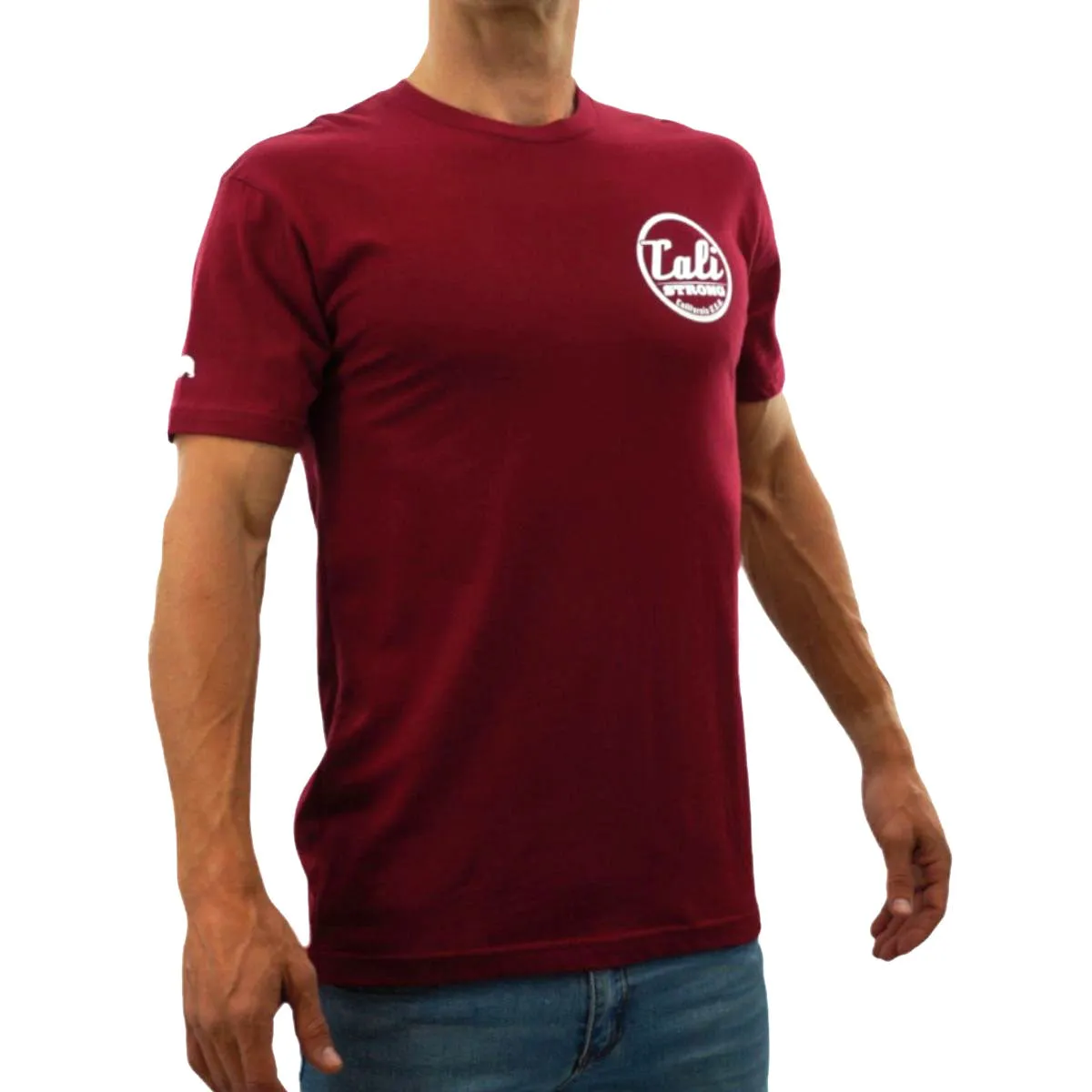 CALI Strong Classic T-shirt Burgundy Glow in the Dark