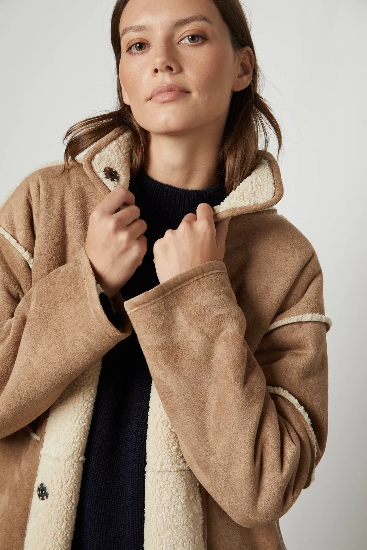 CARA LUX SHERPA REVERSIBLE JACKET