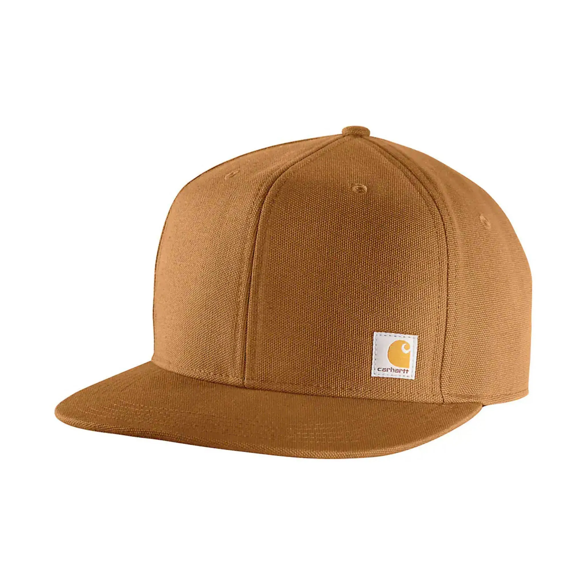 Carhartt Firm Duck Flat Brim Cap - Carhartt Brown