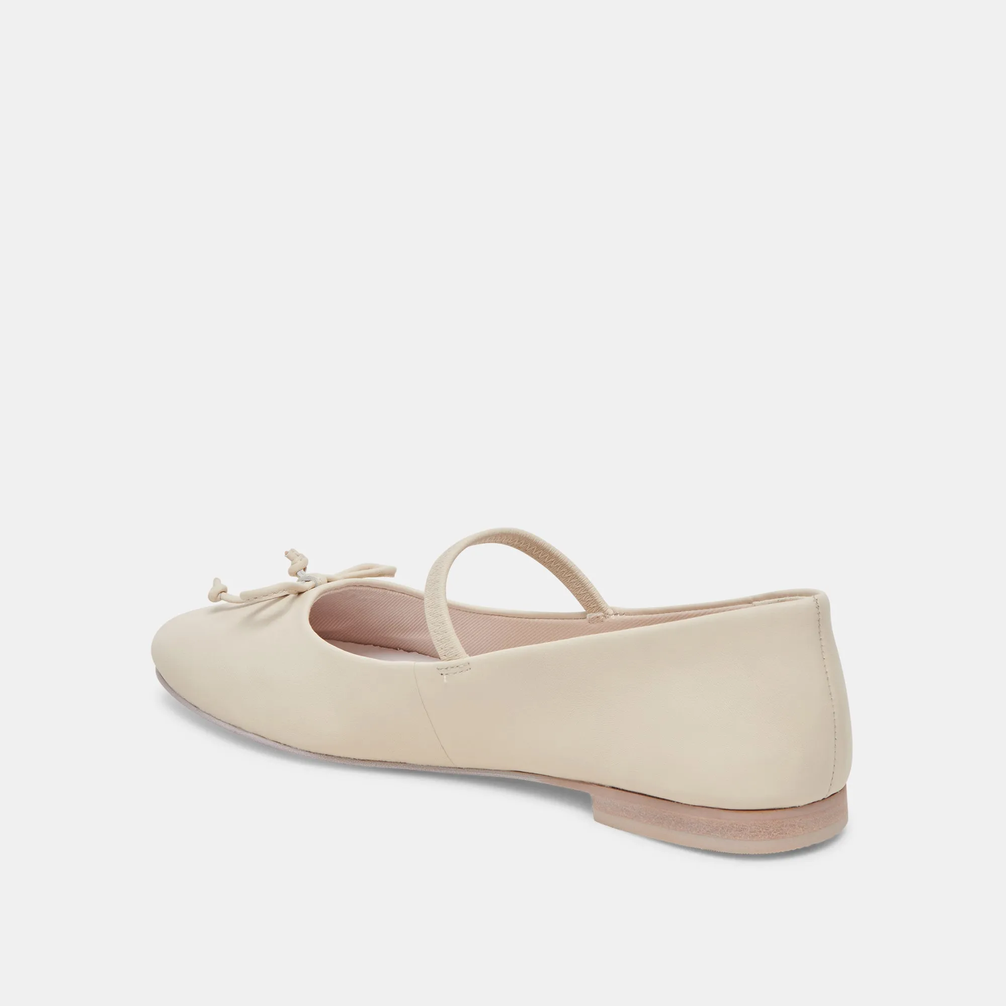 CARIN BALLET FLATS IVORY LEATHER