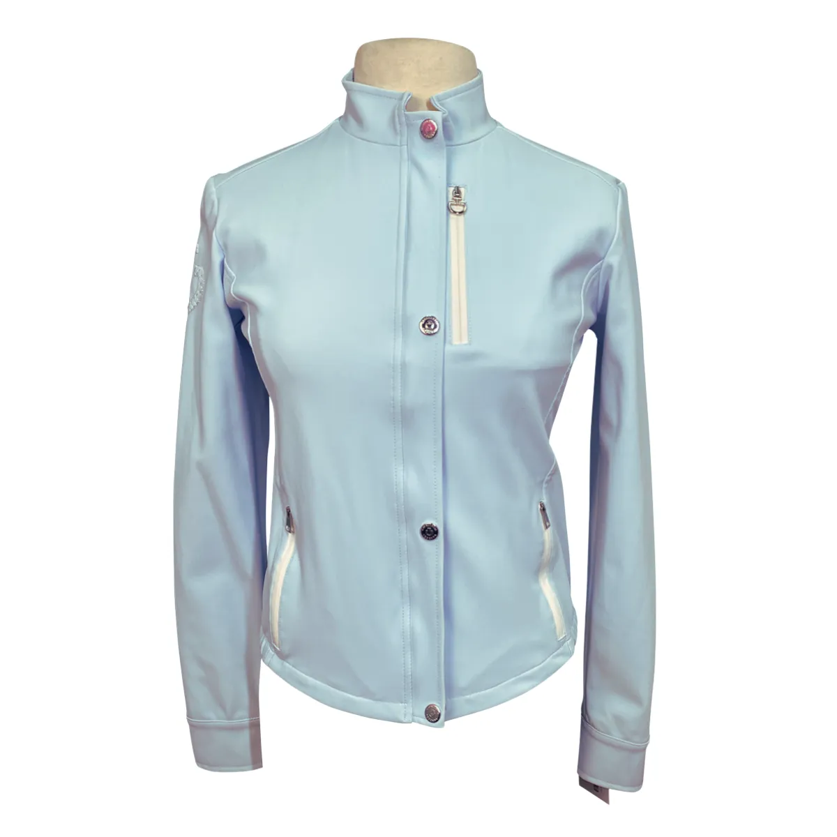 Cavalleria Toscana Softshell Jacket in Baby Blue - Women's Small