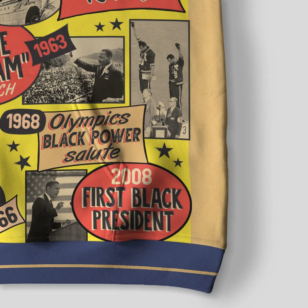 Civil Rights Events in 50s Style All-over Hoodie