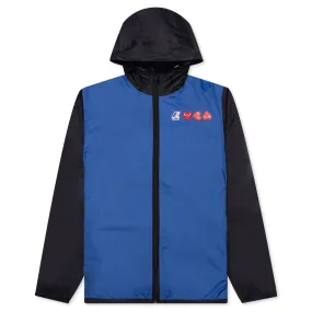 Comme des Garcons Play x K-Way Logos Full Zip Jacket - Blue/Black