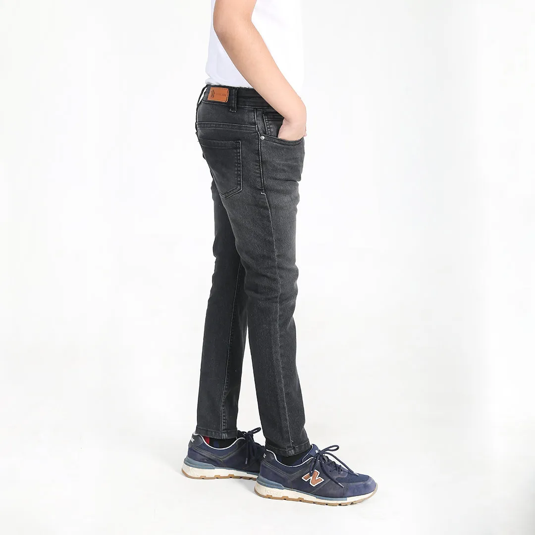 Faded Black Slim Fit Denim