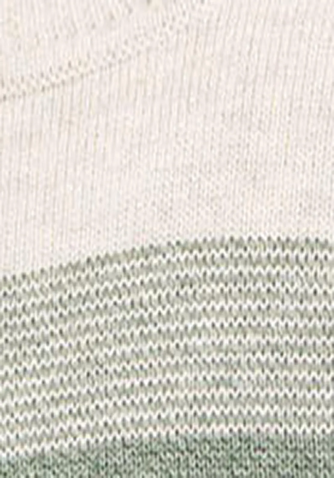 Fine Wool Stripe Knit - Green