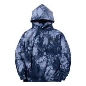 FLAGSTUFF TIE DYE HOODIE-NAVY