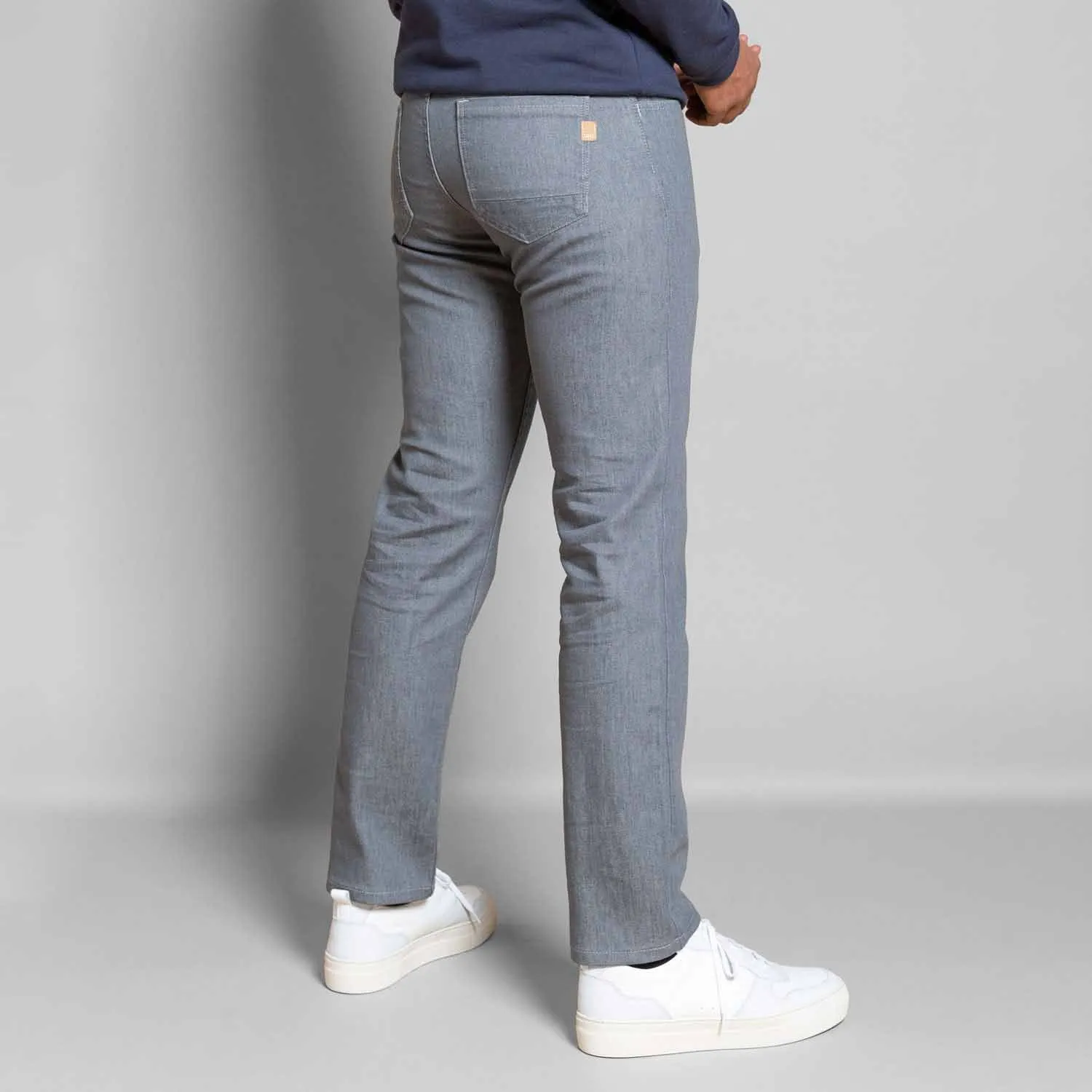 Jeans Albert confort gris coupe droite