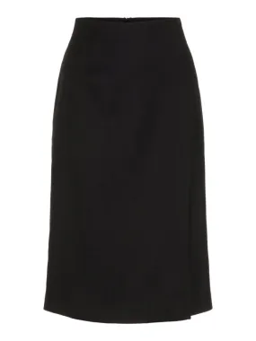 J.Lindeberg Womens Silva Wool Pin Skirts - BLACK