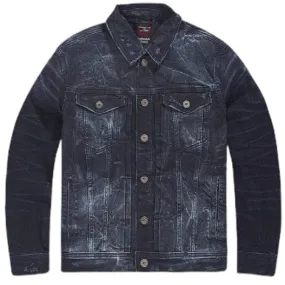 Jordan Craig Amsterdam Denim Trucker Azure Jacket (Midnight Blue) JJ358R