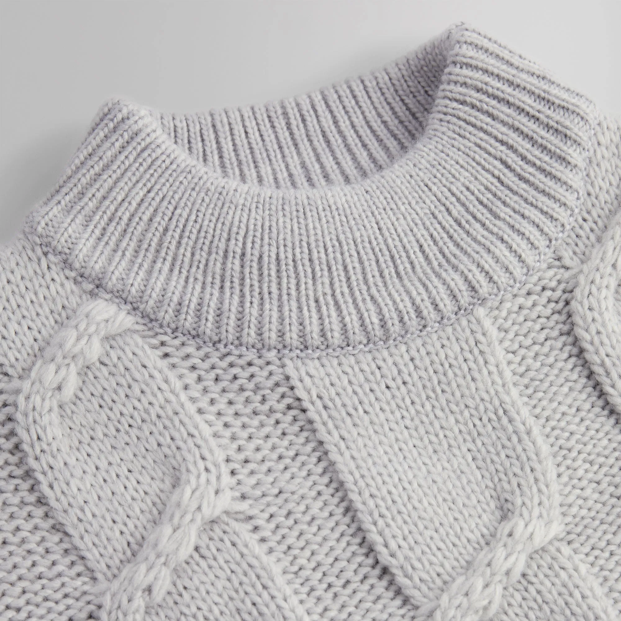 Kith Davidson Mock Neck - Light Heather Grey