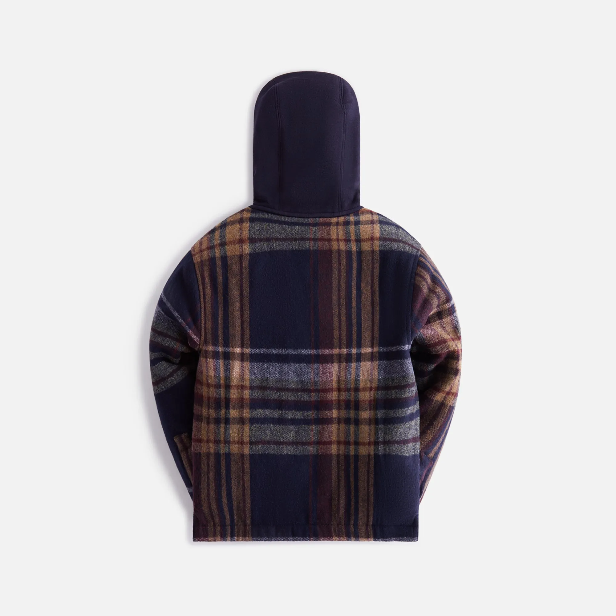 Kith Kids Plaid Overshirt Hoodie - Ink