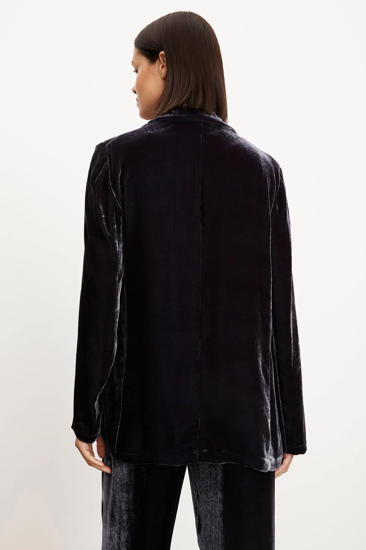 KYLA SILK VELVET BLAZER