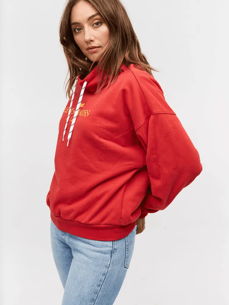 Levi's Saddie Funnel Neck Crew - Red