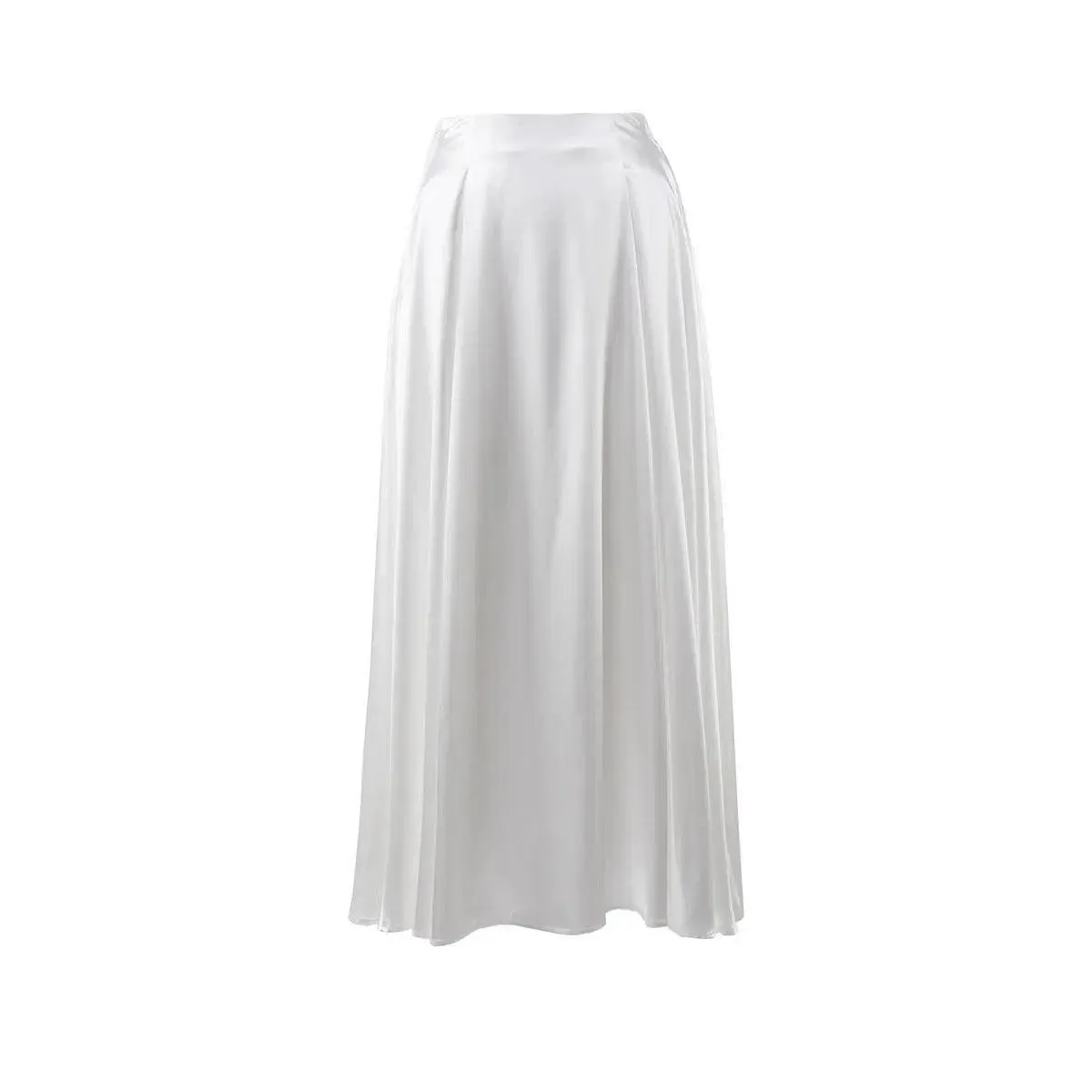 MS006 Satin High Waisted Maxi Skirts