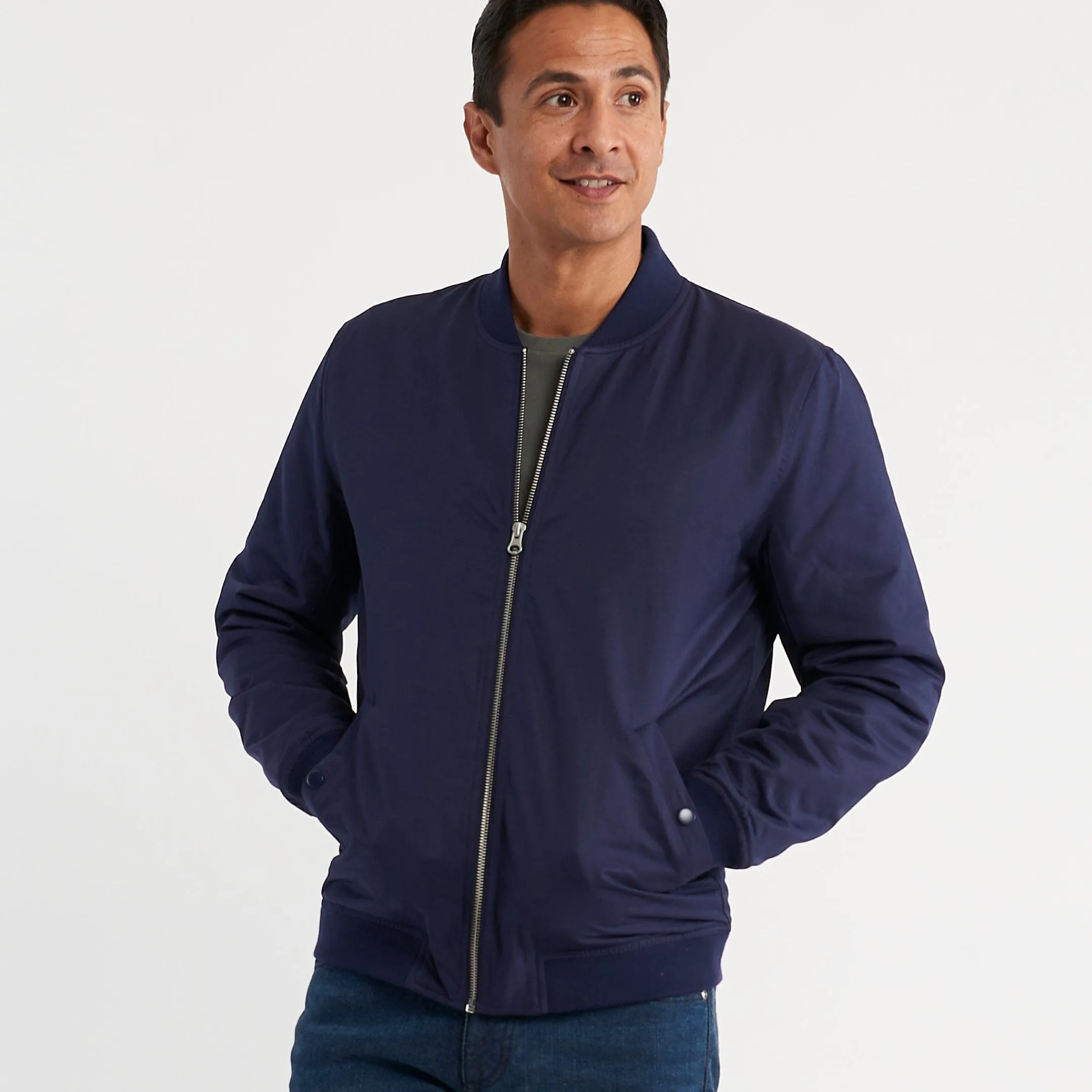 Navy Bomber Jacket