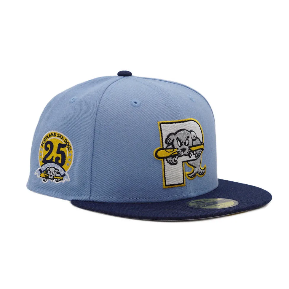 NEW ERA CAP 59FIFTY MILB Portland Sea Dogs 2 TONE 25 Seasons SIDE PATCH FR EXCLUSIVE