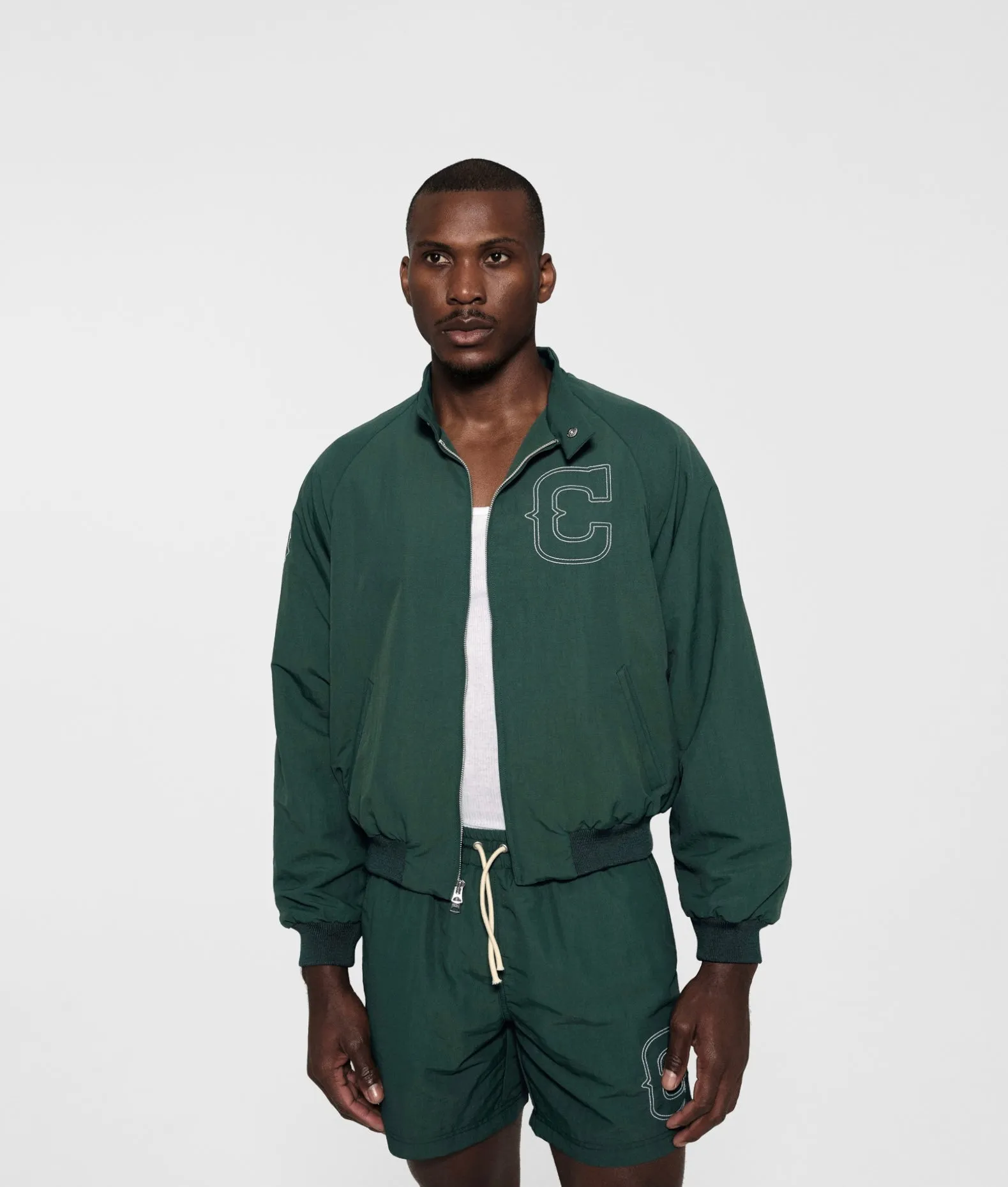 Nylon Championship Jacket (Cactus)