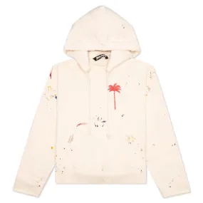 PXP Painted Raw Cut Hoodie - Off White