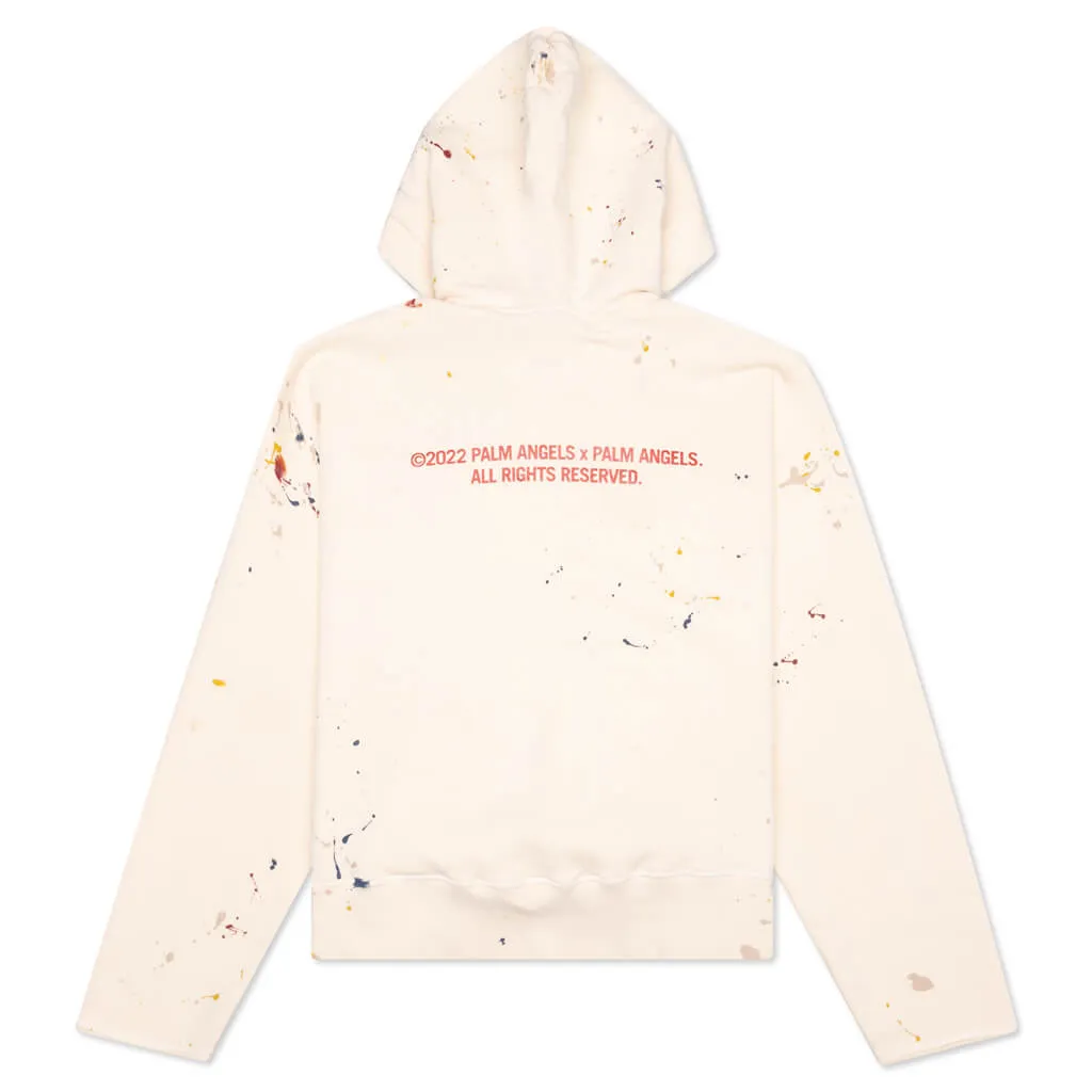 PXP Painted Raw Cut Hoodie - Off White