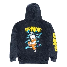 RIPNDIP SUPER SANERM HOODIE-BLK MINERA WASH