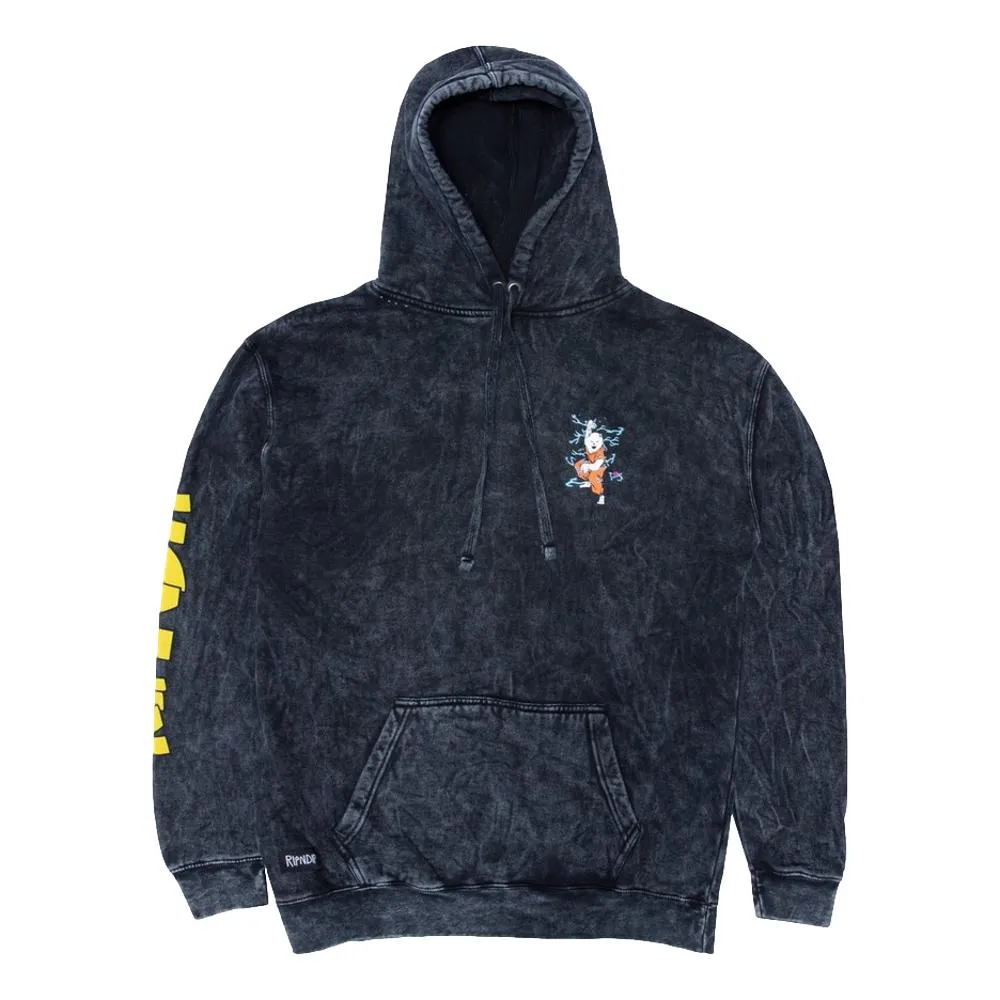 RIPNDIP SUPER SANERM HOODIE-BLK MINERA WASH