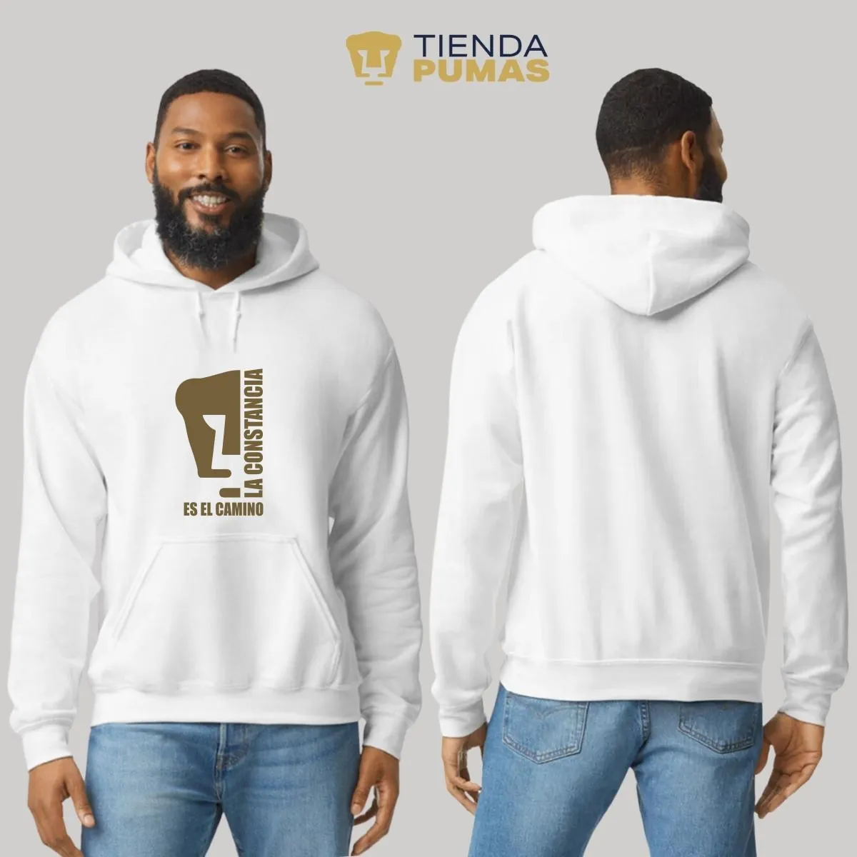 Sudadera Hombre Hoodie  Pumas UNAM La constancia