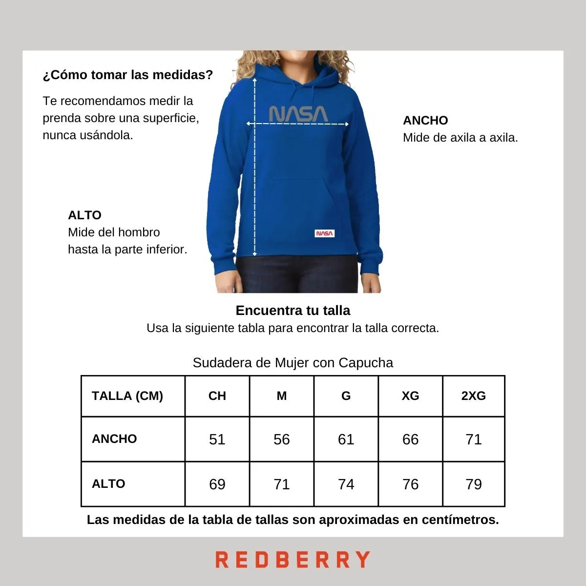 Sudadera para Mujer Hoodie Nasa Worm Mono