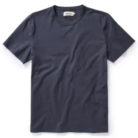 Navy Organic Cotton Tee - Enhanced Quality and Sustainable Design