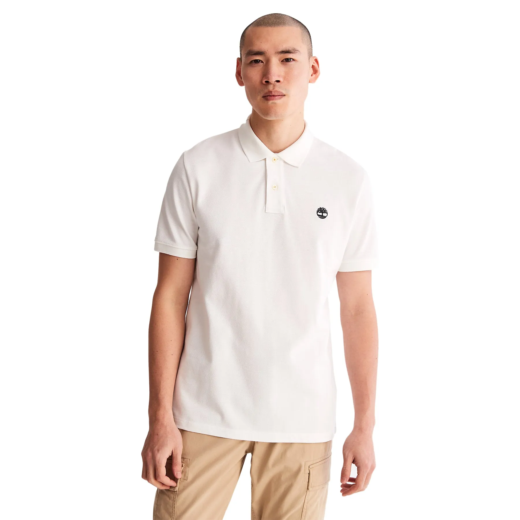 Timberland Mens Millers River Pique Polo T-Shirt - Short Sleeved