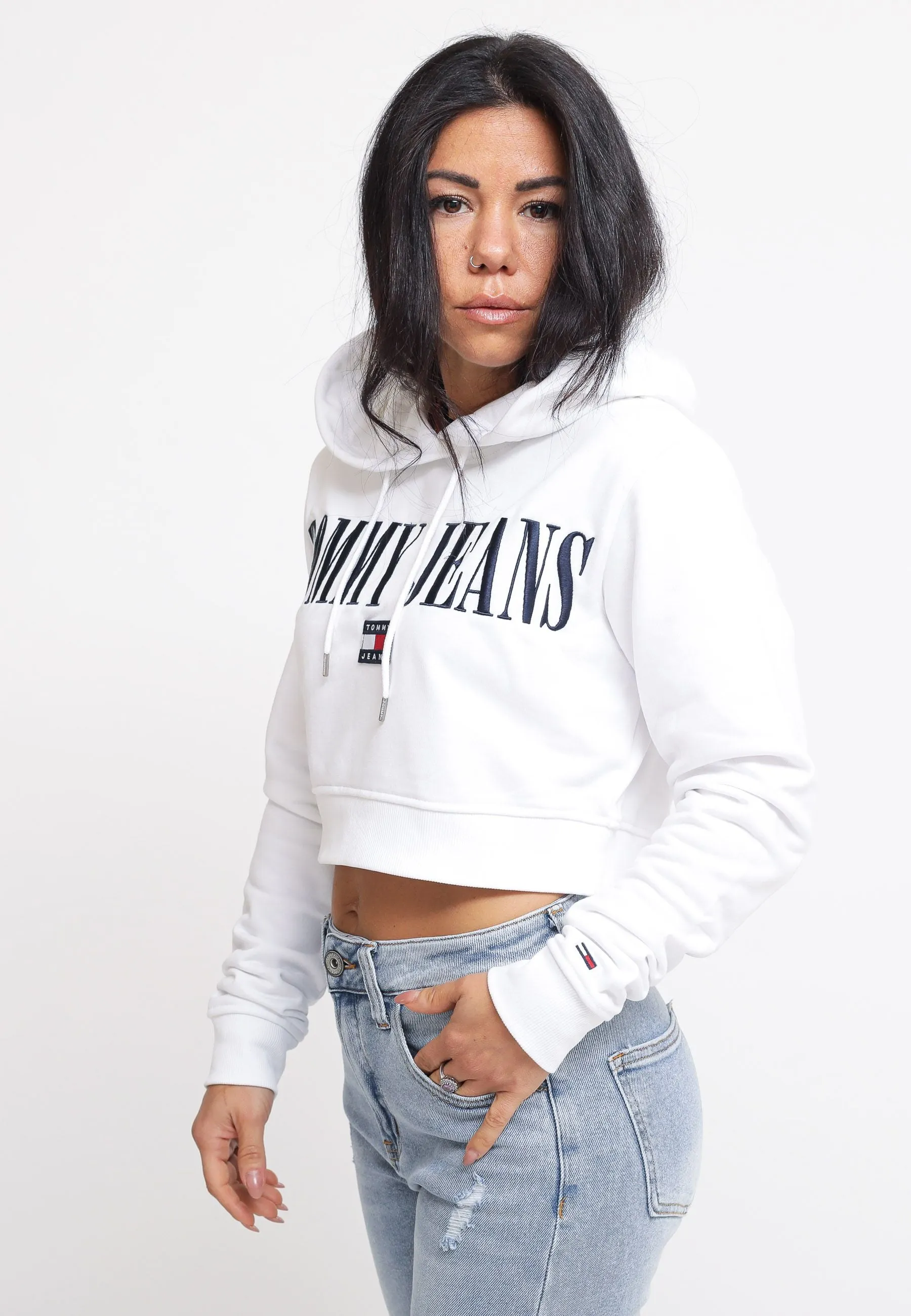 Tjw Sp Crop Archive 2 Hoodie - White