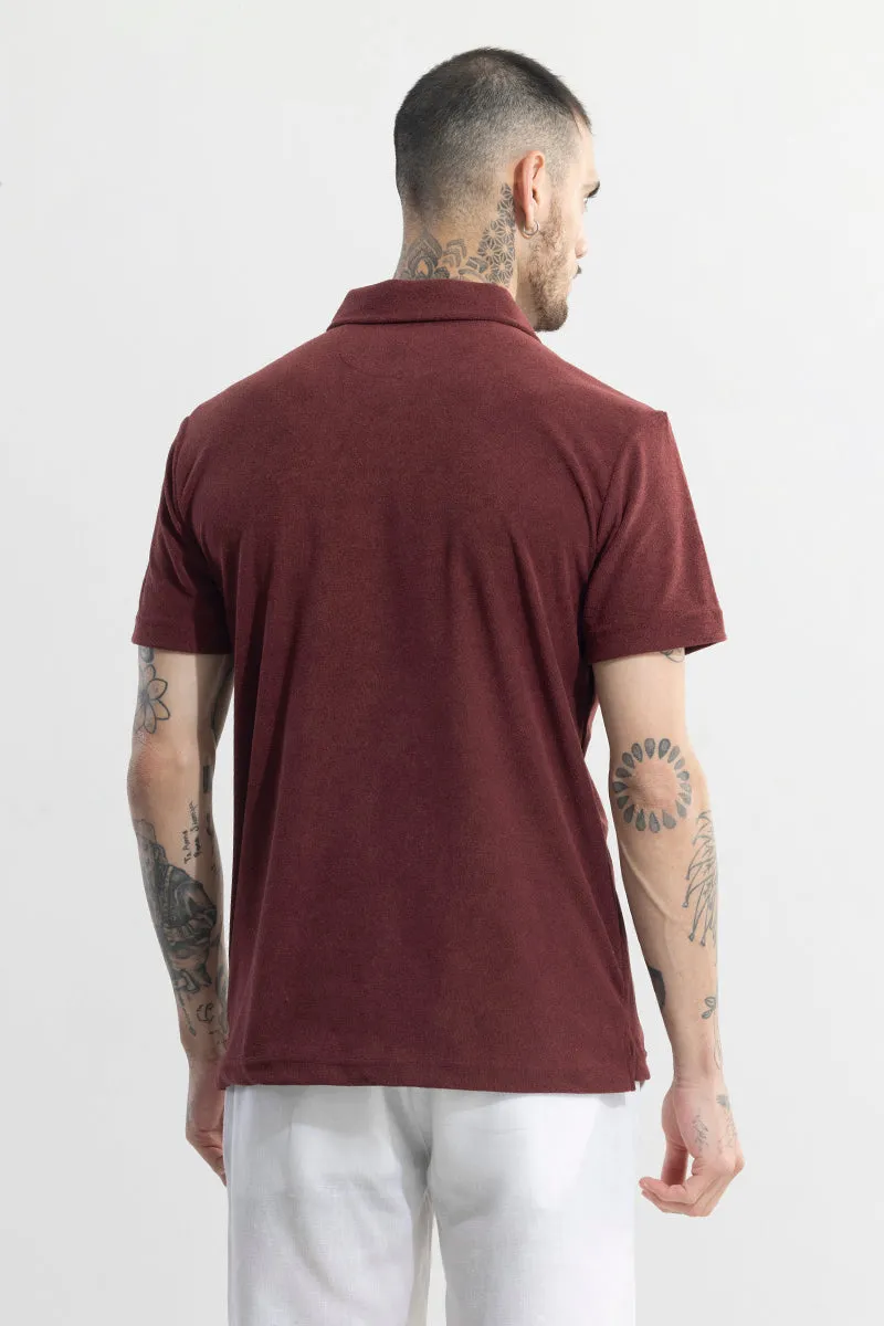 Trent Maroon Polo T-Shirt