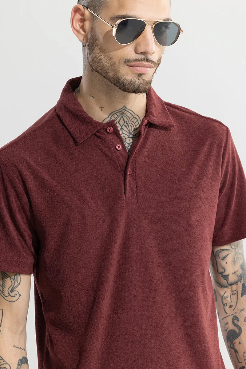 Trent Maroon Polo T-Shirt