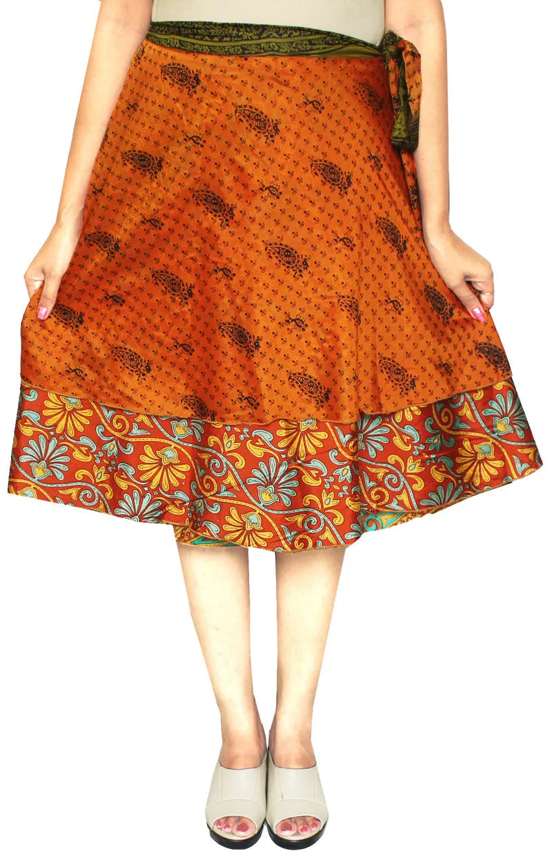 Two-Layers-Women's-Indian-Sari-Magic-Wrap-Short-Skirt-mpl-magicskt22-1p