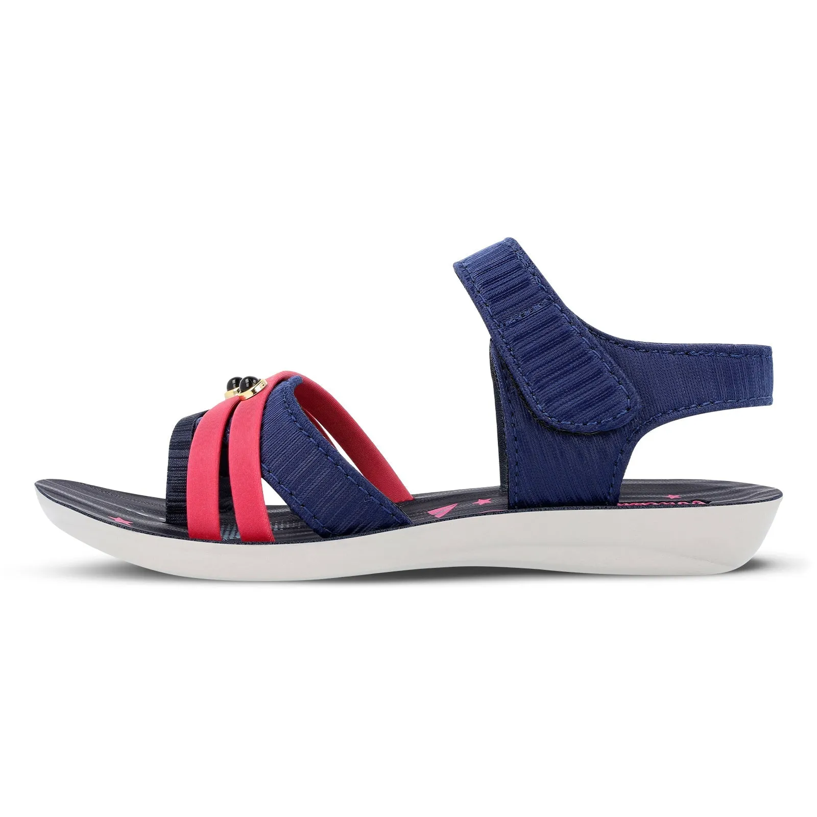 Walkaroo Kids Ankle Strap Sandal  - WL7702 Blue Pink